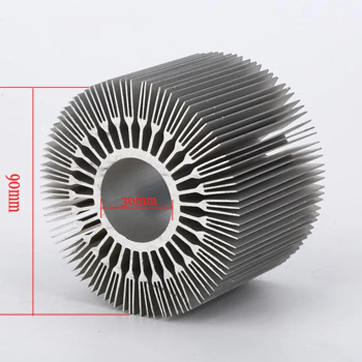 Custom Flexible Cylindrical Round Aluminum Heatsink Profile Buy Pin