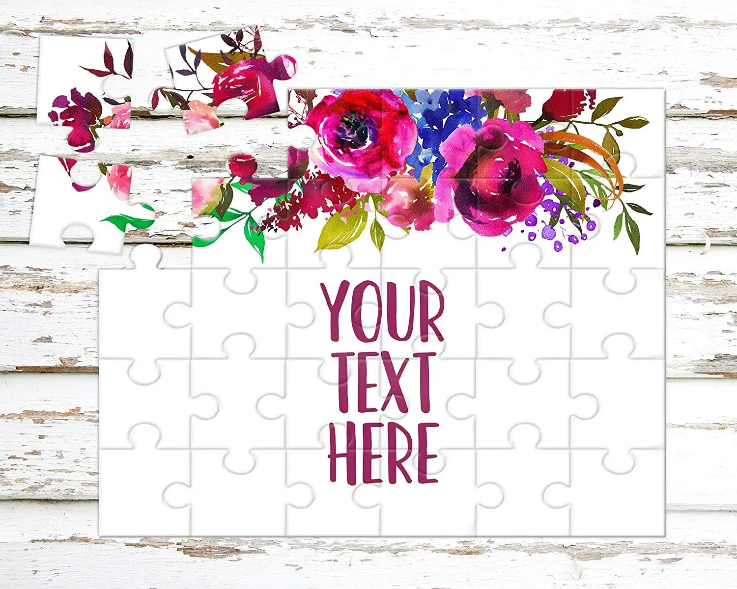 Custom Puzzle Create Your Own Puzzle Wedding Announcement Personalized Puzzle Announcement Ideas CYOP0029 Pregnancy Announcement