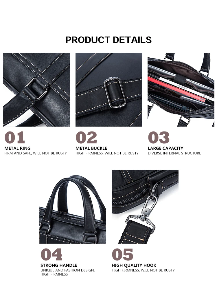 Wholesale Instock Oem Odm Fashion Handbags Soft Leather Man Computer ...