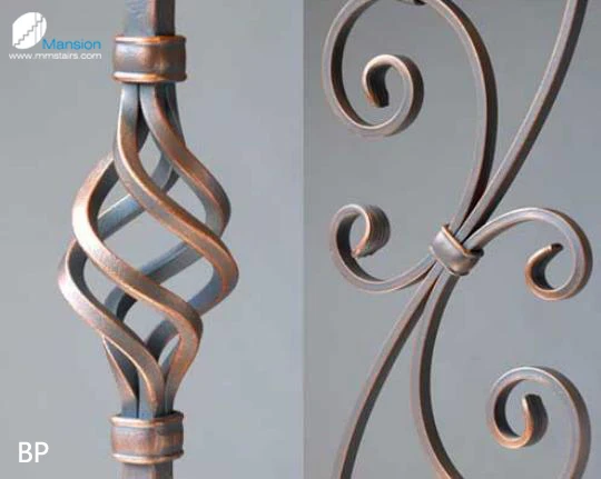 Balaustres Decorativos De Hierro Forjado Con Bola De Cristal - Buy