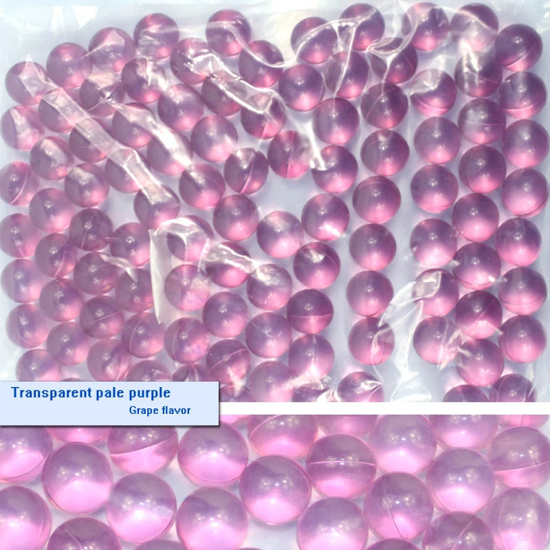 Wholesale 3.9g Transparent Purple Beads Grape Flavor Round Shaped Bath