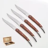 High quality laguiole steak knife set with wood handle bee knife steak knife set