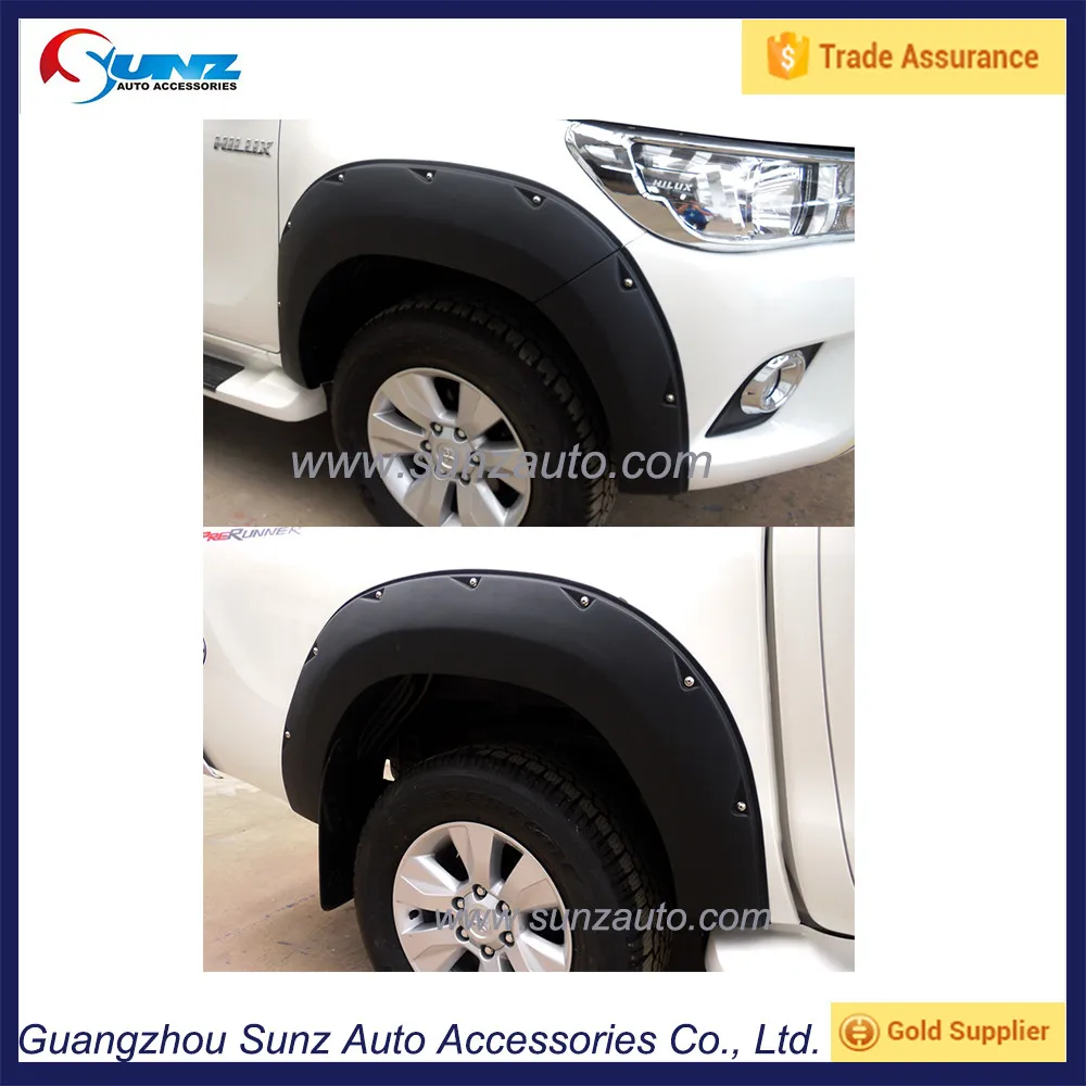 Abs Plastic Hilux Fender Flares For Revo 2016 4x4 Big Type Textured