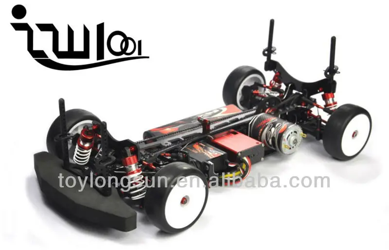 1:10 Scale 1 RC Car Carbon Fiber Chassis with Aluminium parts, View 1: ...