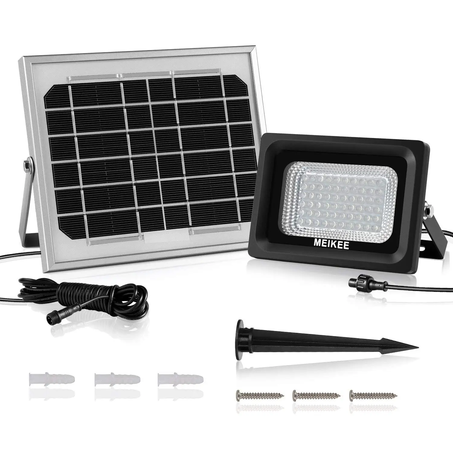 Garden Deck Waterproof Solar Wall Lights for Patio Yard Costech Super Bright 182 LED Motion Sensor Solar Lights with Wide Lighting Area; Adjustable Triple Dual Head Solar Lights Outdoor Driveway