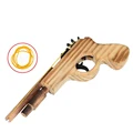 New arrival kids toys wooden toy gun classic playing rubber band toy pistol guns interesting kids