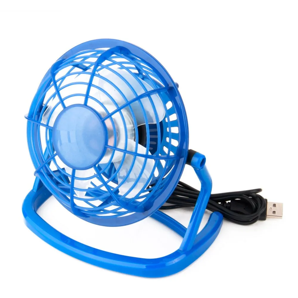 USB Fan Portable DC 5V Small Desk 4 Blades Cooler Cooling Fan USB Mini Fans Operation Super Mute Silent 2.5W,C