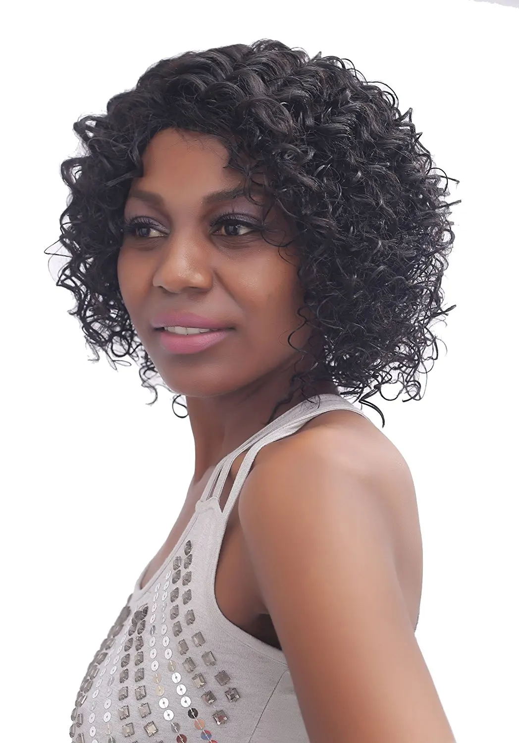 short curly wavy wigs