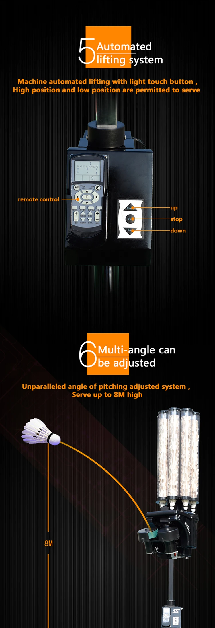 Siboasi Hotselling Badminton Shuttlecock Feeding Shooting Machine For