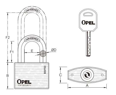 防锈防水 304/316 不锈钢扣环保护带叶片圆盘钥匙的挂锁