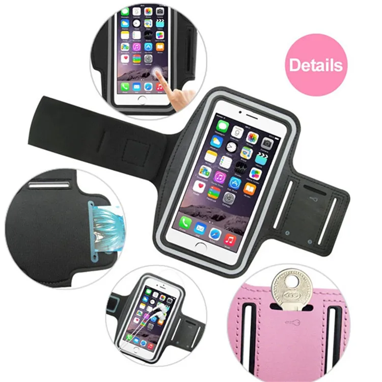 Jesoy Universal Running Sports Armband Mobile Phone Bag Case Arm Band