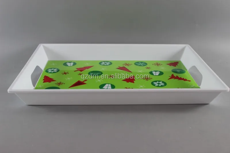 Christmas Melamine Tray Melamine Serving Tray 15inch