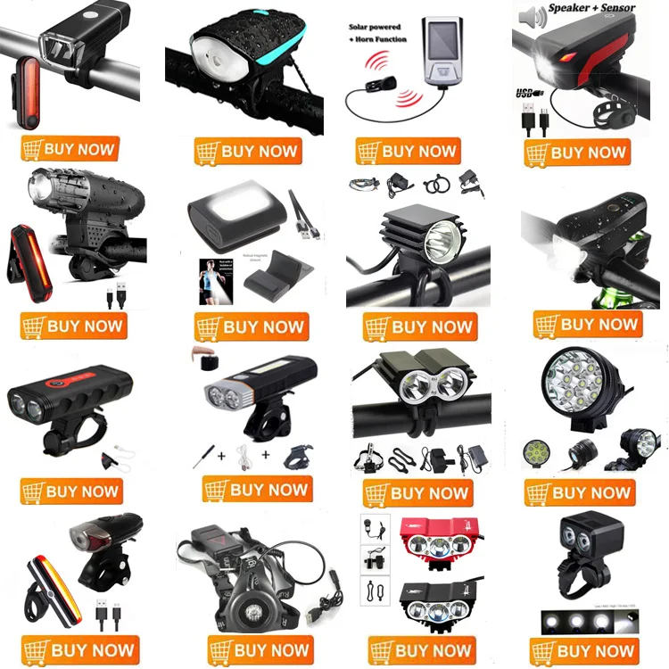 Bike Horn USB Rechargeable Bike Front Light 140dB Horn Waterproof Touch Switch Bike LED Light 5 Tones  Bell Elegant Choise  USB Rechargeable LED Bike Rear Lights Bike with 7 Modes High Intensity Taillight Fits on Mountain Elegant Choise Bicycle Headlight 