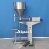 Atpack high-accuracy semi-automatic 2 oz mason jars clear cosmetic cream glass jar filling machine with CE GMP