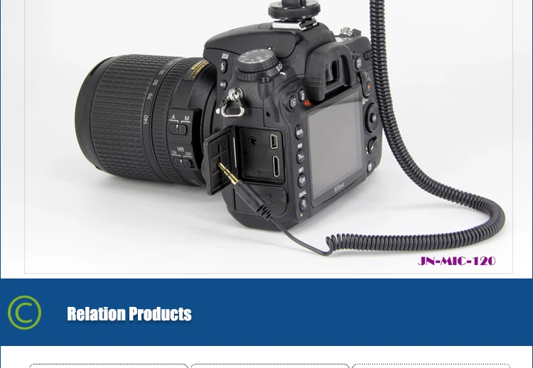 External 2.5mm Jack Microphone Mic Jnmic120 For Canon Dslr Camera