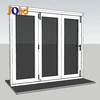 China glass sliding folding grill aluminium door and window
