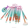 New 16 Pcs Colors Synthetic Mermaid Cosmetic Eye Shadow Face Makeup Brush Set