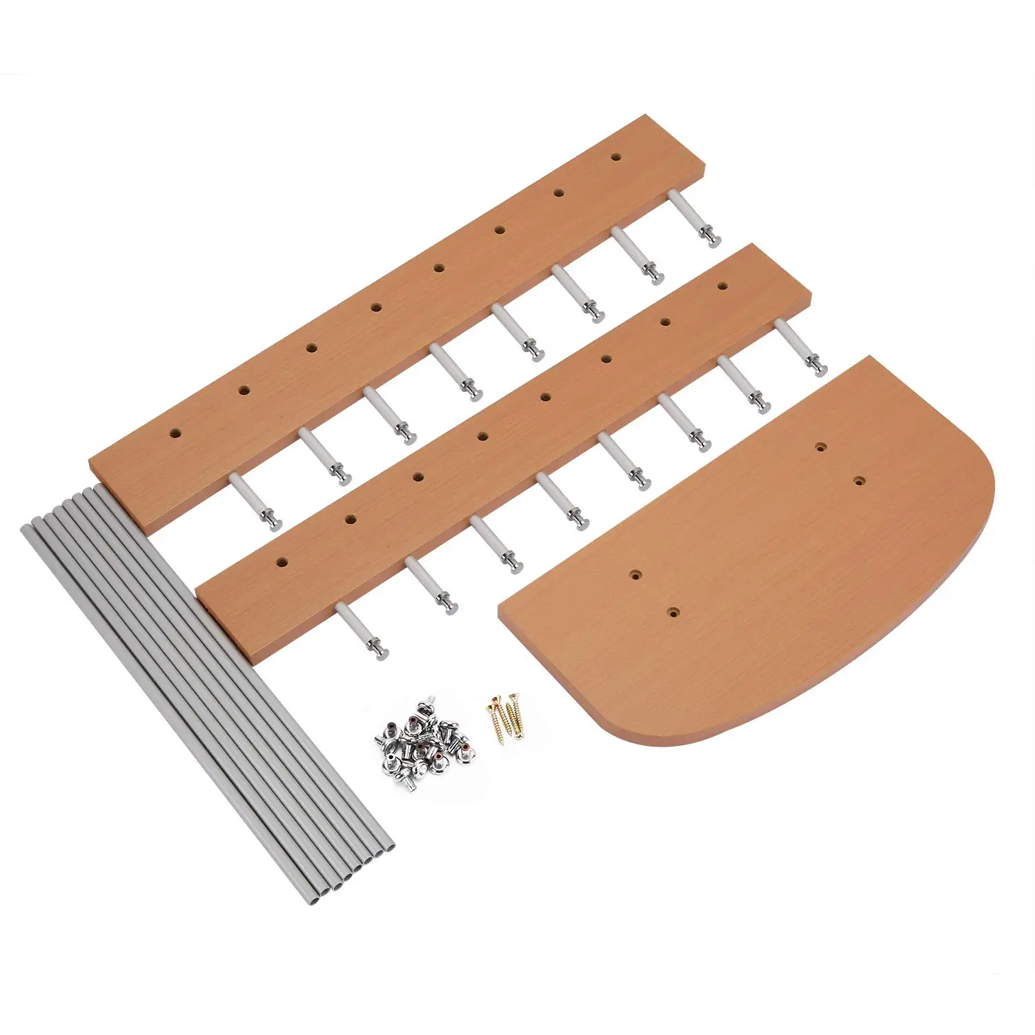 Portable Tabletop Solid Wood Eyewear Display Rack,Double Towers For