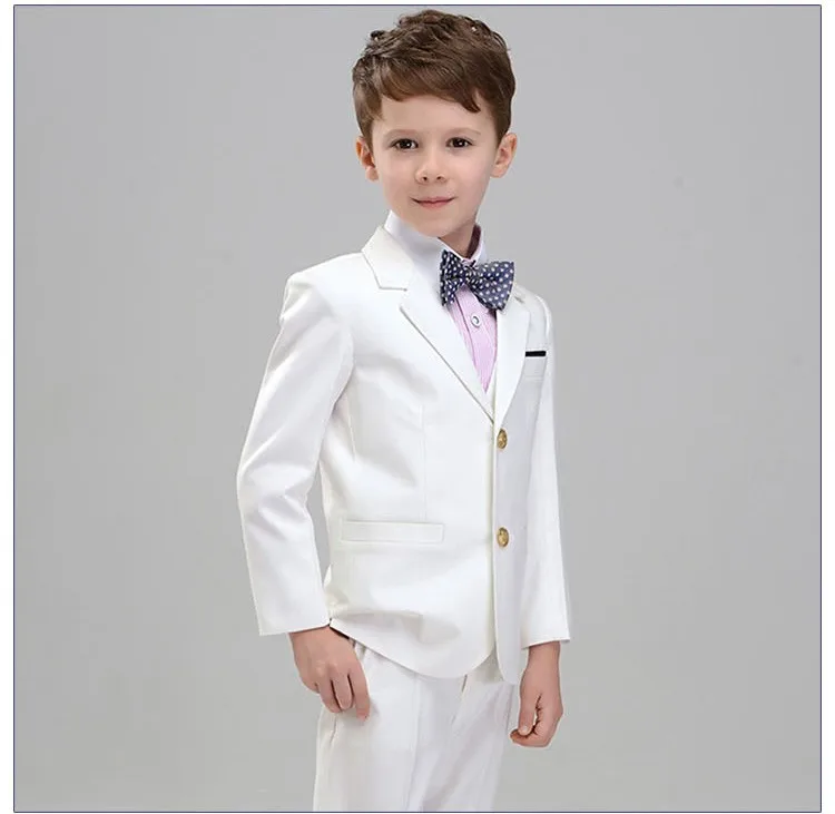 Customize Kids White Formal Coat Pant Dress Suit - Buy Coat Pant Dress ...