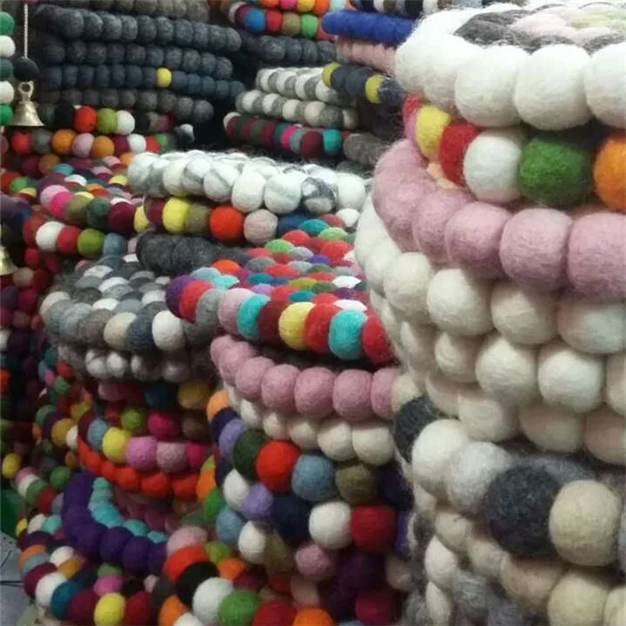 100 Nepal Wool Handmade Wool Felt Balls For Christmas Decoration Buy Wool Felt Balls,Nepal