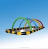 giant outdoor inflatable go karts race track/inflatable car track for kids/inflatable kart track for adults