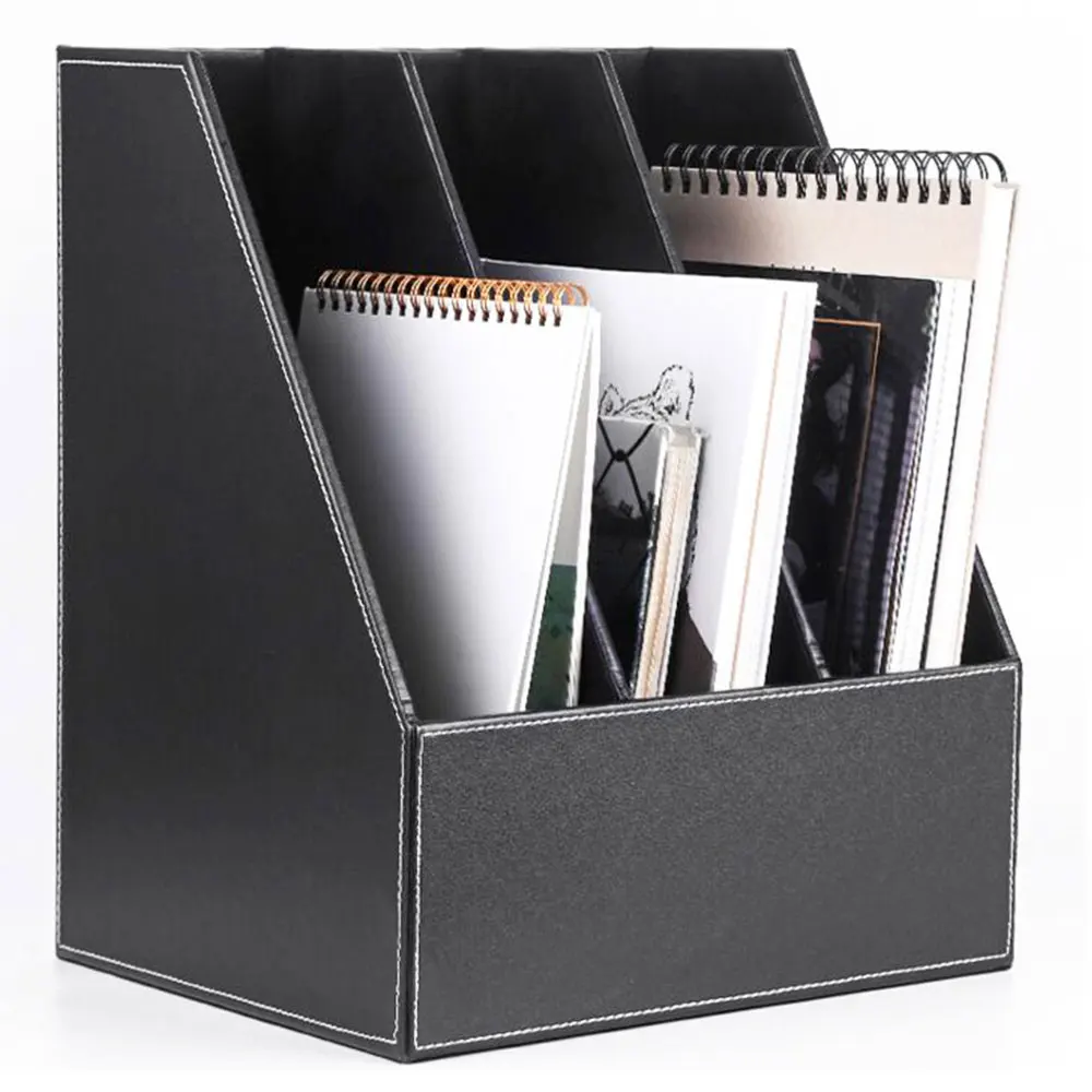 Storage Clipboard A4 Wooden File Folder / Leather Document Box / Box