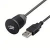 USB2.0 to USB Female Extension Socket Panel Flush Mount Cable For Car, Boat and Motorcycle