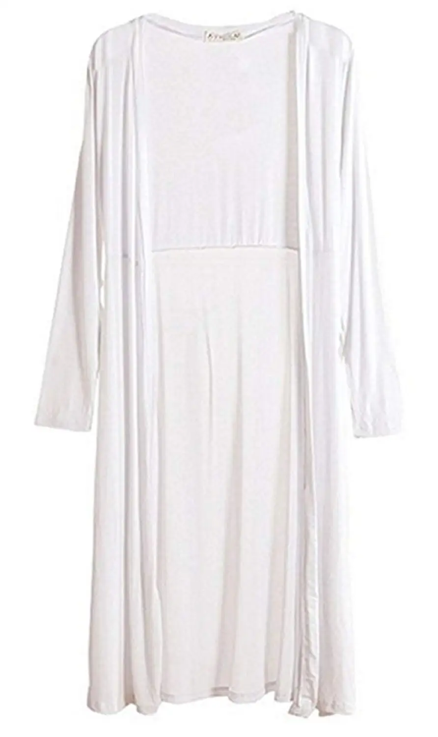 long sleeve chiffon maxi cardigan