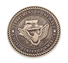 A commemorative coin in the shape of an eagle, commemorating a famous historical event, custom copper coin