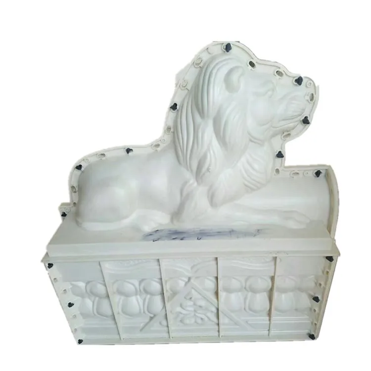 Decoration Animal Mold Cement Lion Mold Concrete Statues Molds For Sale