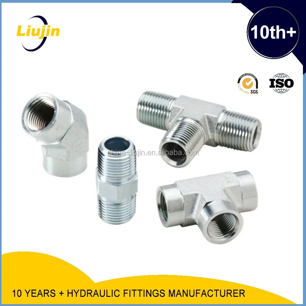 Eaton carbon steel bottom price elbow npt jic threaded adaptors