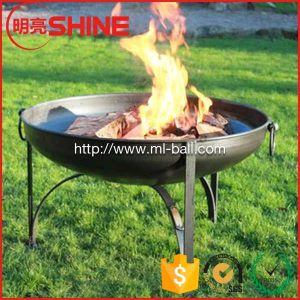 Custom 750mm 900mm Dia 6mm Thick Mild Steel Sphere Fire Pit For Fire