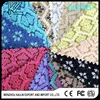 GL070251 Chunky glitter fabric with flower design for shoe upper Pattern Design Material pu leather