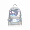 Fashion Trend Holographic Silvery Mini Waterproof PVC Backpack for Woman