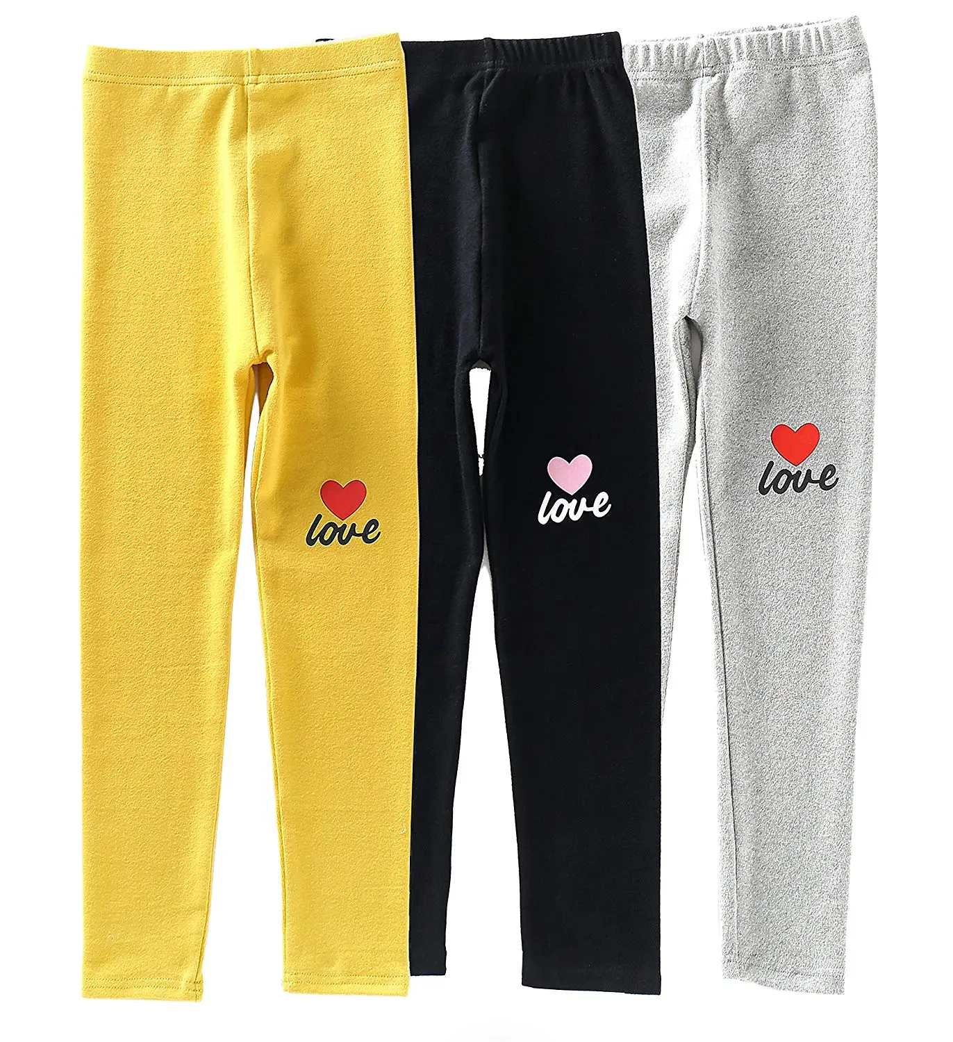 IRELIA Girls Leggings 3 Pack Cotton Novel Design Size 2-10
