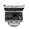 Aluminum wooden pistol tool spray gun safe box with foam