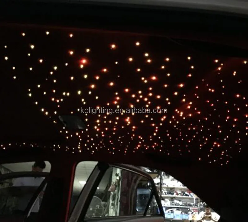 Car use 1W changeable color led fiber optic light engine car roof top ceiling star light