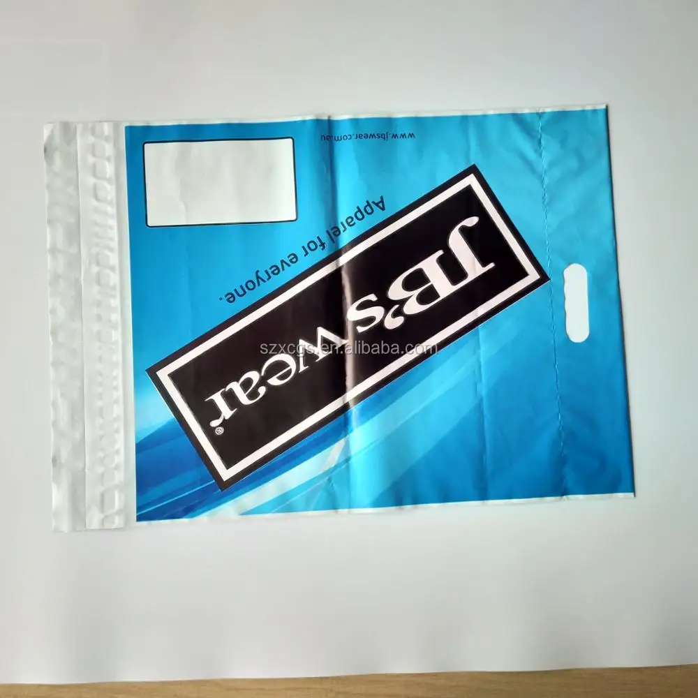 Custom Matte Black Poly Bag Postal Shipping Bags Self Adhesive Plastic