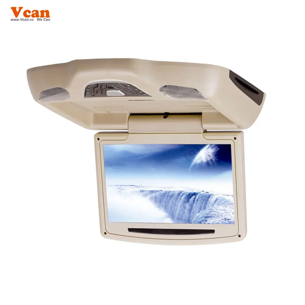 10.2 Inch Car Flip Down Monitor Dual Video Input Tft Lcd Panel Roof