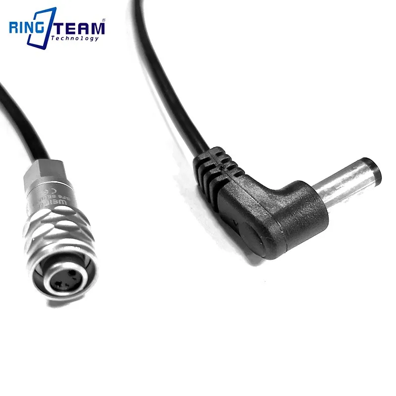 Coiled Spiral Power Cable DC 5525 5.5X2.5mm to Weipu FS6 for BMPCC4K BMPCC 4K Blackmagic Pocket Cinema Camera 4K supplier