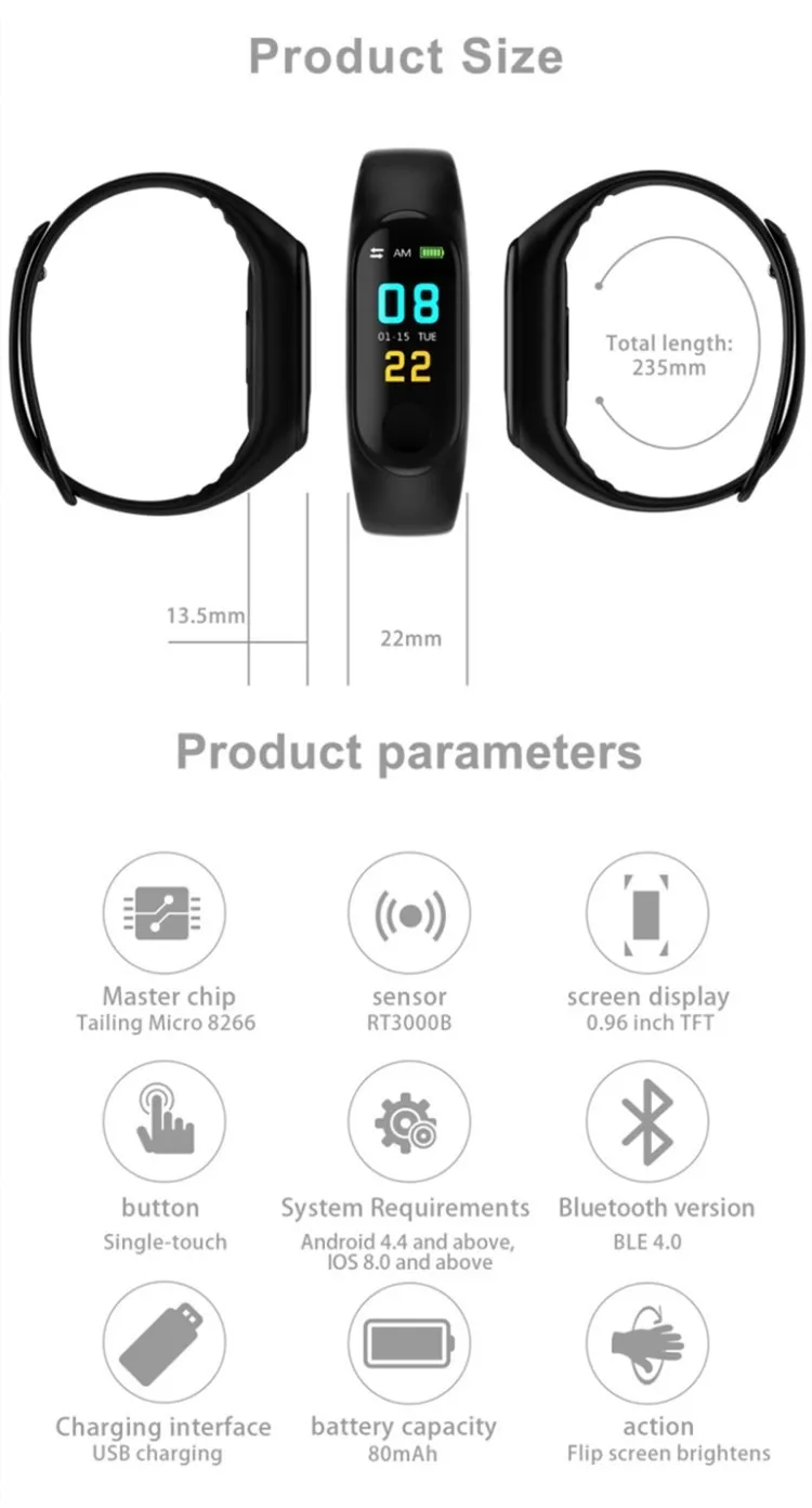 cheapest smart band with gps