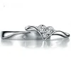 Hot march 925 silver adjustable wedding rings