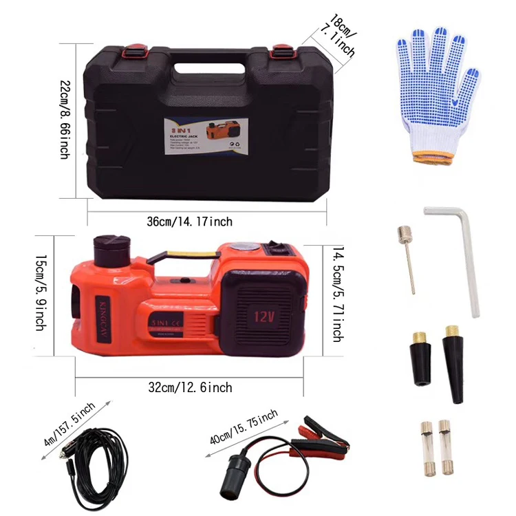 Automatic Mini Hydraulic Electric Car Jack With Pump Air Compressor