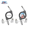 3 in 1 multi-function blank sublimation Usb Cable 1M Retractable Portable Micro USB Cable Charger for iPhone and Android