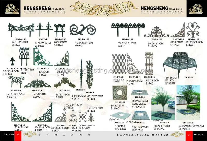 Wrought Iron Ornamental Fence Parts Durable & Stylish