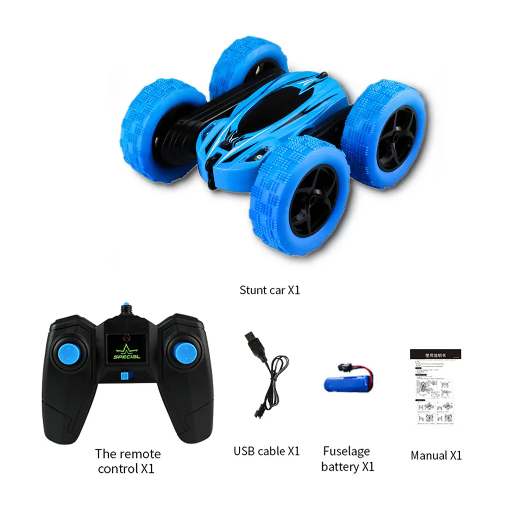 2019 New Arrival JJRC D828 1:24 Stunt Twist Arm RC Racing Car Rotatable Flashing 3D Flip Truck W/Light VS JJRC H23 Gifts for Ki