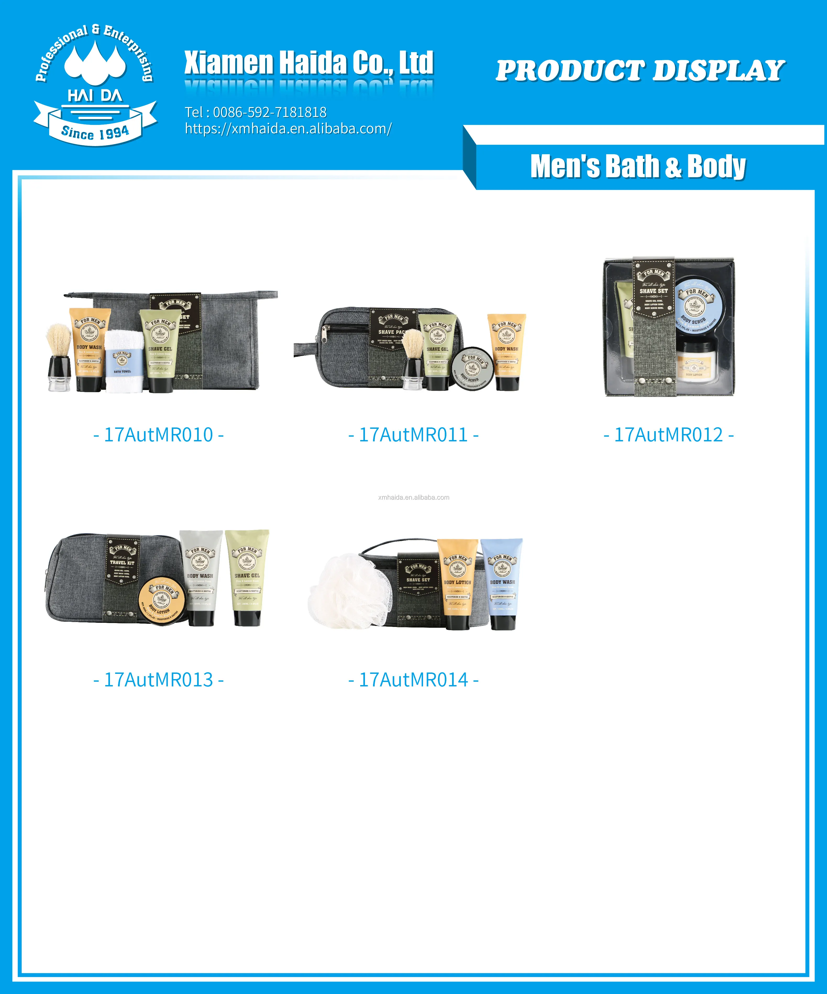 Shaving Kit Gift Set For Men With Beard Comb In Cosmetic Bag Buy