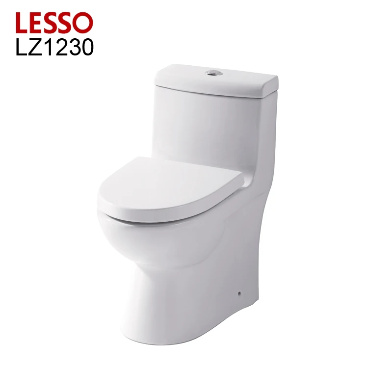 LESSO LZ1230 siphonic ceramic washdown sanitary ware modern one piece toilet