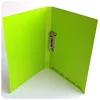 Plastic pp typesof stationery kraft binder spring clip folder