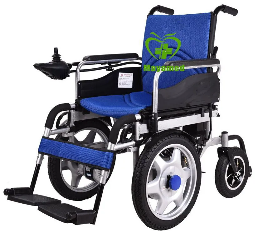 Light Weight Folding Electrical Wheelchair With Joystick Controller And